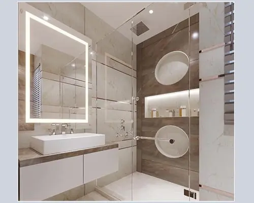 Luxury Washroom With Enclosed Shower-1