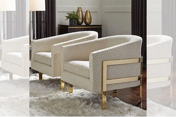 Single Seater Sofa Upholstered with Quality Fabric