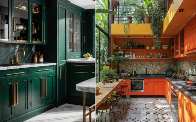 Kitchen Furniture With Bold Colors