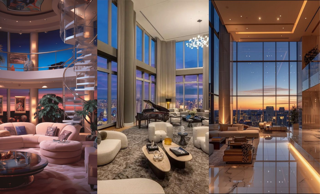 46 Stunning Luxury Penthouse Designs with Sky-High Style