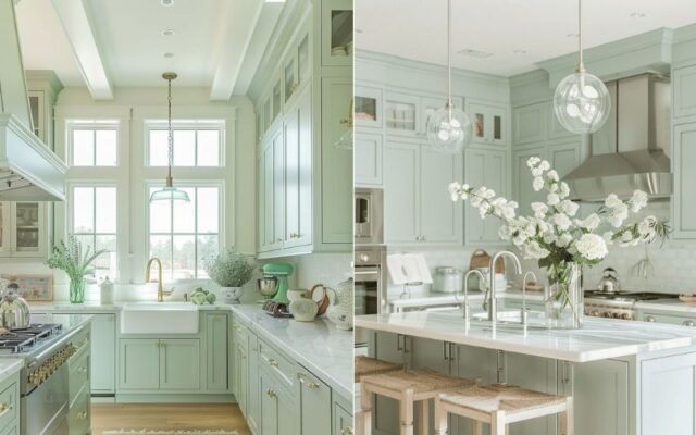 Pale Mint Green Kitchen  Best Paint Colours 