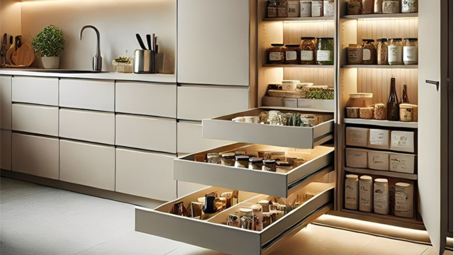 modular kitchen storage ideas India small kitchen design